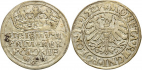Sigismund I Old
POLSKA/ POLAND/ POLEN / POLOGNE / POLSKO

Zygmunt I Stary. Grosz (Groschen) 1527, KrakC3w / Cracow 

PoE�ysk w tle. Moneta podwC3...