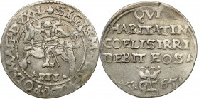 Sigismund II August
POLSKA/ POLAND/ POLEN/ LITHUANIA/ LITAUEN

Zygmunt II August. Trojak - 3 grosze (Groschen) SZYDERCZY 1565, Tykocin - RARITY R5 ...