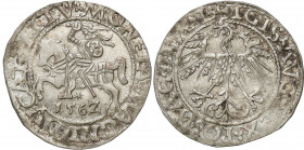 Sigismund II August
POLSKA/ POLAND/ POLEN/ LITHUANIA/ LITAUEN

Zygmunt II August. Half Grosz (Groschen) 1562, Wilno / Vilnius 

KoE�cC3wki legend...