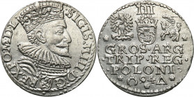 COLLECTION of Polish 3 grosze
POLSKA/ POLAND/ POLEN/ LITHUANIA/ LITAUEN

Zygmunt III Waza. Trojak - 3 grosze (Groschen) 1594, Malbork - BEAUTIFUL ...