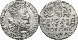 COLLECTION of Polish 3 grosze
POLSKA/ POLAND/ POLEN/ LITHUANIA/ LITAUEN

Zygmunt III Waza. Trojak - 3 grosze (Groschen) 1594, Malbork, PIERSD�IENIE...