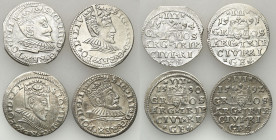COLLECTION of Polish 3 grosze
POLSKA/ POLAND/ POLEN/ LITHUANIA/ LITAUEN

Zygmunt III Waza. Trojak - 3 grosze (Groschen) 1590-1594 Ryga / Riga, grou...