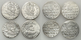 COLLECTION of Polish 3 grosze
POLSKA/ POLAND/ POLEN/ LITHUANIA/ LITAUEN

Zygmunt III Waza. Trojak - 3 grosze (Groschen) 1590-1594 Ryga / Riga, grou...