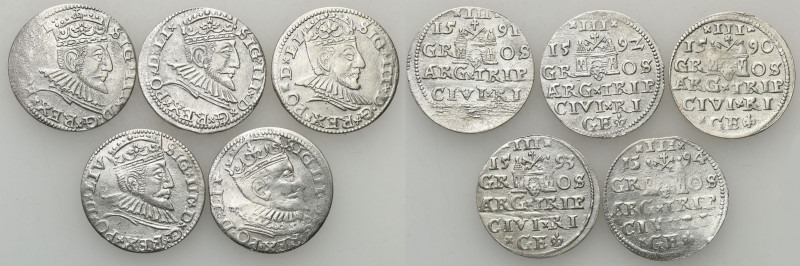 COLLECTION of Polish 3 grosze
POLSKA/ POLAND/ POLEN/ LITHUANIA/ LITAUEN

Zygm...