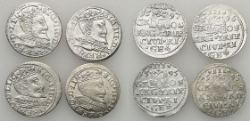 COLLECTION of Polish 3 grosze
POLSKA/ POLAND/ POLEN/ LITHUANIA/ LITAUEN

Zygmunt III Waza. Trojak - 3 grosze (Groschen) 1595-1597 Ryga / Riga, grou...