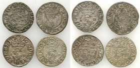 Sigismund III Vasa 
POLSKA/ POLAND/ POLEN/ LITHUANIA/ LITAUEN

Zygmunt III Waza. Szelag (Schilling) 1588, 1589, 1590, Olkusz group 4 coins 

Ciek...