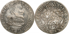 Sigismund III Vasa 
POLSKA/ POLAND/ POLEN/ LITHUANIA/ LITAUEN

Zygmunt III Waza. Szostak - 6 groszy (Groschen) 1596, Malbork 

Odmiana z maE�D� g...