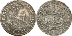 Sigismund III Vasa
POLSKA/ POLAND/ POLEN/ LITHUANIA/ LITAUEN

Zygmunt III Waza. Ort (18 groszy) 1615, Gdańsk - RZADKOŚĆ R3

Popiersiem króla z wa...