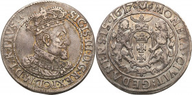 Sigismund III Vasa 
POLSKA/ POLAND/ POLEN/ LITHUANIA/ LITAUEN

Zygmunt III Waza Ort 18 groszy (Groschen) 1617, Gdansk / Danzig 

Wiekowa patyna. ...