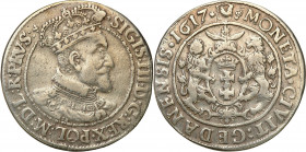 Sigismund III Vasa 
POLSKA/ POLAND/ POLEN/ LITHUANIA/ LITAUEN

Zygmunt III Waza Ort 18 groszy (Groschen) 1617, Gdansk / Danzig 

Moneta wyczyszcz...
