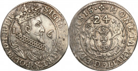 Sigismund III Vasa 
POLSKA/ POLAND/ POLEN/ LITHUANIA/ LITAUEN

Zygmunt III Waza. Ort 18 groszy (Groschen) 1624, Gdansk / Danzig 

Przebita data n...