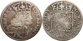 John II Casimir 
POLSKA/ POLAND/ POLEN/ LITHUANIA/ LITAUEN

Jan II Kazimierz. Ort 18 groszy (Groschen) 1658 TLB KrakC3w / Cracow 

Rzadka odmiana...