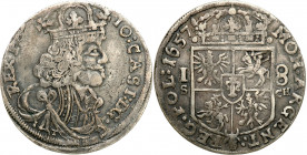 John II Casimir 
POLSKA/ POLAND/ POLEN/ LITHUANIA/ LITAUEN

Jan II Kazimierz. Ort 18 groszy (Groschen) 1657 SCH - IT, KrakC3w / Cracow 

Aw. : Po...
