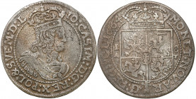 John II Casimir 
POLSKA/ POLAND/ POLEN/ LITHUANIA/ LITAUEN

Jan Kazimierz. Ort 18 groszy (Groschen) 1664 KrakC3w / Cracow 

Na awersie herb E�lep...