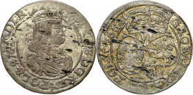 John II Casimir 
POLSKA/ POLAND/ POLEN/ LITHUANIA/ LITAUEN

Jan II Kazimierz. Szostak - 6 groszy (Groschen) 1662 AT, KrakC3w / Cracow 

Patyna, w...