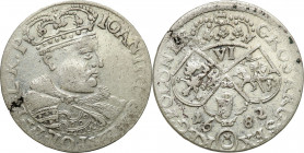 John III Sobieski 
POLSKA/ POLAND/ POLEN/ LITHUANIA/ LITAUEN

Jan III Sobieski. Szostak - 6 groszy (Groschen) 1682, KrakC3w / Cracow 

Wariant z ...