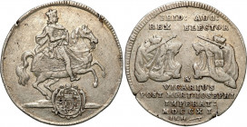 Augustus II the Strong 
POLSKA/ POLAND/ POLEN/ LITHUANIA/ LITAUEN

August II Mocny. 1/8 Taler (Thaler)a 1711, Dresden - RAREE 

Aw.: Insygnia krC...