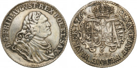 Augustus III the Sas 
POLSKA/ POLAND/ POLEN/ LITHUANIA/ LITAUEN

August III Sas. PRC�BA czyste silver 1/6 Taler (Thaler)a 1763, Dresden - RARITY 
...