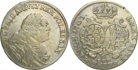 Augustus III the Sas 
POLSKA/ POLAND/ POLEN/ LITHUANIA/ LITAUEN

August III Sas. 1/6 Taler (Thaler)a 1763 EDC, Dresden 

Aw.: Popiersie krC3la w ...