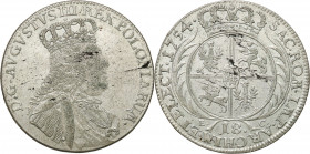 Augustus III the Sas 
POLSKA/ POLAND/ POLEN/ LITHUANIA/ LITAUEN

August III Sas. Ort 18 groszy (Groschen) 1754, Lipsk 

Ciekawszy wariant z wD�sk...
