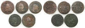 Augustus III the Sas 
POLSKA/ POLAND/ POLEN/ LITHUANIA/ LITAUEN

August III Sas. Grosz (Groschen) 1753-1755, group 5 coins 

RC3E