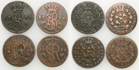 Stanislaus Augustus Poniatowski 
POLSKA/ POLAND/ POLEN/ LITHUANIA/ LITAUEN

StanisE�aw August Poniatowski. Grosz (Groschen) 1766-1776, group 4 coin...