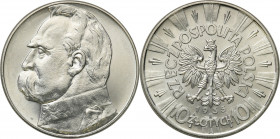 Poland II Republic
POLSKA / POLAND / POLEN / POLOGNE / POLSKO

II RP. 10 zlotych 1935 PiE�sudski - VERY NICE 

PiD�knie zachowana moneta. PoE�ysk...