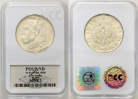 Poland II Republic
POLSKA / POLAND / POLEN / POLOGNE / POLSKO

II RP. 10 zlotych 1938 PiE�sudski - rare date 

W duE