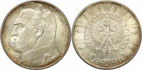 Poland II Republic
POLSKA / POLAND / POLEN / POLOGNE / POLSKO

II RP. 10 zlotych 1939 PiE�sudski - VERY NICE 

WyE�mienicie zachowana moneta z ko...