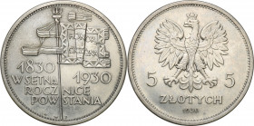 Poland II Republic
POLSKA / POLAND / POLEN / POLOGNE / POLSKO

II RP. 5 zlotych 1930 Sztandar - VERY NICE 

Dobrze zachowane szczegC3E�y, lekka w...