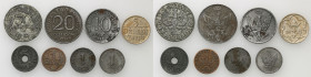 Poland II Republic
POLSKA / POLAND / POLEN / POLOGNE / POLSKO

II RP, KrC3lestwo Polskie,, WGG. Grosze, fenigi group 8 coins 

ZrC3E