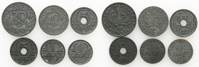Poland II Republic
POLSKA / POLAND / POLEN / POLOGNE / POLSKO

Generalna Gubernia. 1, 5, 10, 20 groszy (groschen) 1923-1939, group 6 coins 

Mone...