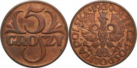 Poland II Republic
POLSKA / POLAND / POLEN / POLOGNE / POLSKO

II RP.5 groszy (groschen) 1928, Warszawa 

E�adnie zachowane.Parchimowicz 103c

...