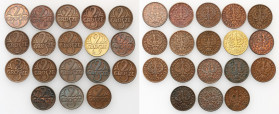 Poland II Republic
POLSKA / POLAND / POLEN / POLOGNE / POLSKO

II RP. 2 grosze (groschen) 1923-1939, group 18 pieces 

Monety w rC3E
