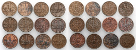 Poland II Republic
POLSKA / POLAND / POLEN / POLOGNE / POLSKO

II RP. 1 grosz (groschen) 1923-1938, group 12 mone 

Monety w rC3E