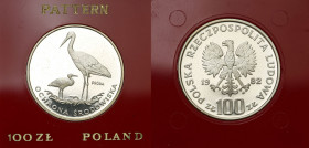 Probe coins Polish People Republic (PRL) and Poland
POLSKA / POLAND / POLEN / PATTERN / PROBE / PROBA

PRL. PROBA / PATTERN SILVER 100 zlotych 1982...