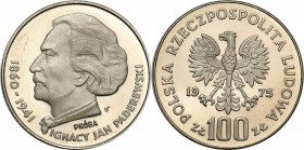 Nickel Probe Coins
POLSKA / POLAND / POLEN / PATTERN / PROBE / PROBA

PRL. PROBA / PATTERN Nickiel 100 zlotych 1975 b� Ignacy Jan Paderewski 

Ki...