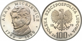 Nickel Probe Coins
POLSKA / POLAND / POLEN / PATTERN / PROBE / PROBA

PRL. PROBA / PATTERN Nickiel 100 zlotych 1978 b� Adam Mickiewicz 

PiD�kny ...