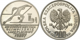 Nickel Probe Coins
POLSKA / POLAND / POLEN / PATTERN / PROBE / PROBA

PRL. PROBA / PATTERN Nickiel 200 zlotych 1980 b� XIII Zimowe Igrzyska Olimpij...