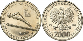 Nickel Probe Coins
POLSKA / POLAND / POLEN / PATTERN / PROBE / PROBA

PRL. PROBA / PATTERN Nickiel 2000 zlotych 1980 b� XIII Zimowe Igrzyska Olimpi...