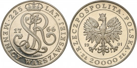 Nickel Probe Coins
POLSKA / POLAND / POLEN / PATTERN / PROBE / PROBA

III RP. PROBA / PATTERN Nickiel 20 000 zlotych 1991 - 225 lat Mennicy 

PiD...