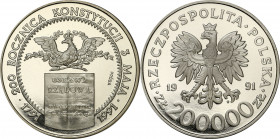 Nickel Probe Coins
POLSKA / POLAND / POLEN / PATTERN / PROBE / PROBA

PRL. PROBA / PATTERN Nickiel 200 000 zlotych 1991 b� Konstytucja 

NakE�adB...