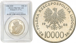 Coins Poland People Republic (PRL)
POLSKA / POLAND / POLEN / POLOGNE / POLSKO

PRL. 10.000 zlotych 1988 John Paul II - X lat pontyfikatu PCGS PR67 ...