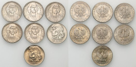 Coins Poland People Republic (PRL)
POLSKA / POLAND / POLEN / POLOGNE / POLSKO

PRL. 10 zlotych 1967 - 1972, group 7 pieces 

Mennicze egzemplarze...