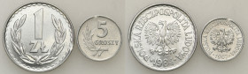 Coins Poland People Republic (PRL)
POLSKA / POLAND / POLEN / POLOGNE / POLSKO

PRL. 5 groszy (groschen) 1967, 1 zloty 1984 - MINT ERROR 

Destruk...
