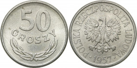Coins Poland People Republic (PRL)
POLSKA / POLAND / POLEN / POLOGNE / POLSKO

PRL. 50 groszy (groschen) 1957 aluminium 

Wspaniale zachowana mon...