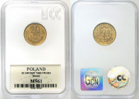 Coins Poland People Republic (PRL)
POLSKA / POLAND / POLEN / POLOGNE / POLSKO

PRL. PROBA / PATTERN mosiD�dz 20 groszy (groschen) 1949 GCN MS61 
...