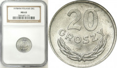 Coins Poland People Republic (PRL)
POLSKA / POLAND / POLEN / POLOGNE / POLSKO

PRL. 20 groszy (groschen) 1978 aluminium NGC MS63 

Menniczy egzem...