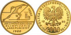 Polish Gold Coins since 1990
POLSKA / POLAND / POLEN / GOLD / ZLOTO

PRL. PROBA / PATTERN GOLD 2000 zlotych 1980 XIII Zimowe Igrzyska Olimpijskie L...