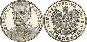 Polish collector coins after 1990
POLSKA / POLAND / POLEN / POLOGNE / POLSKO

III RP. 200.000 zlotych 1990 J. PiE�sudski DuE